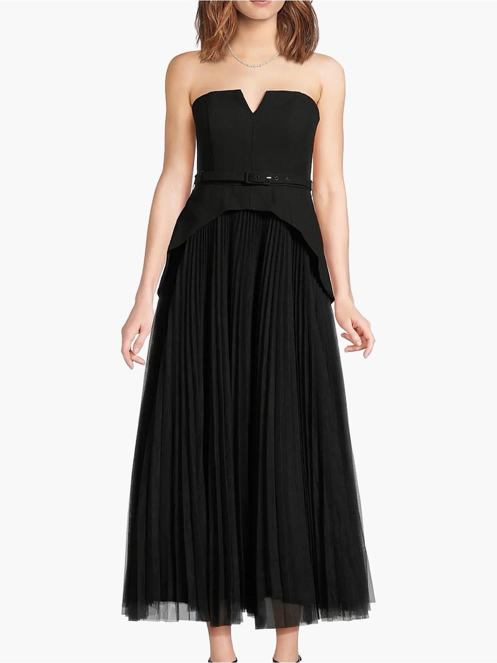 Hutch Lilibet Gabardine & Tulle Gown